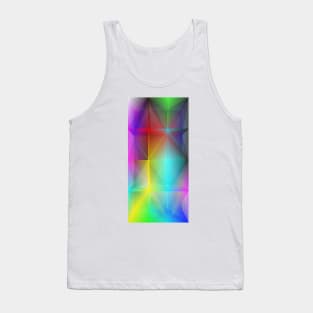 Multi-colored parallelepiped. Tank Top